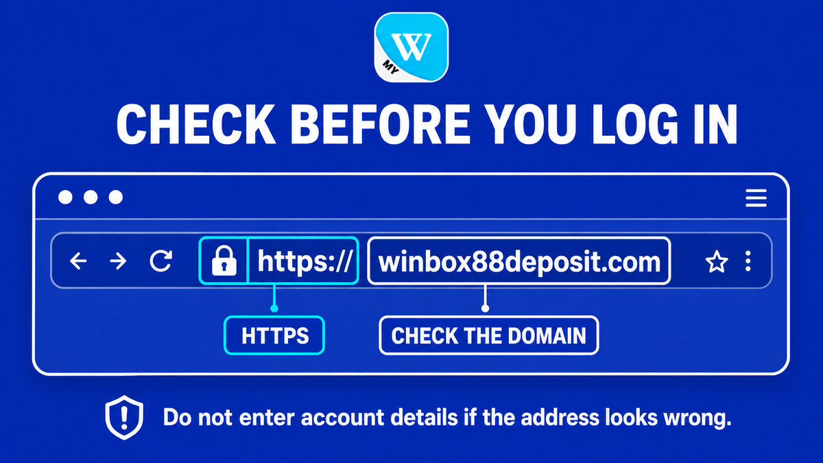 How to check a Winbox login page before entering account details
