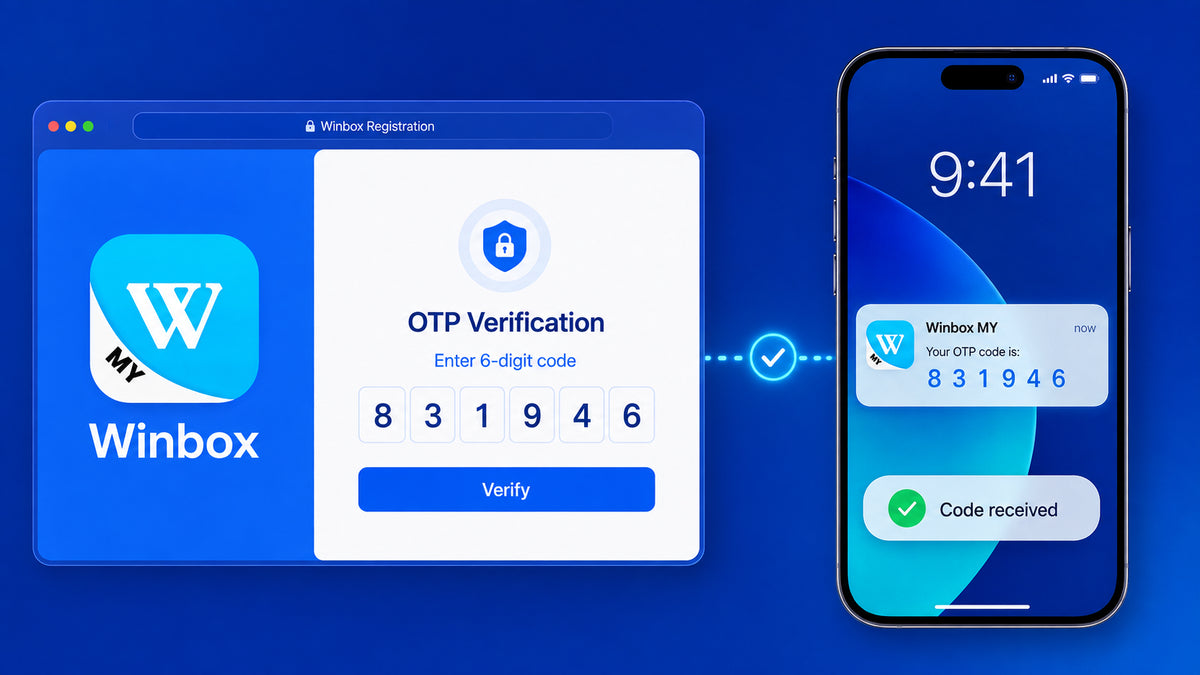 Winbox OTP verification during account registration