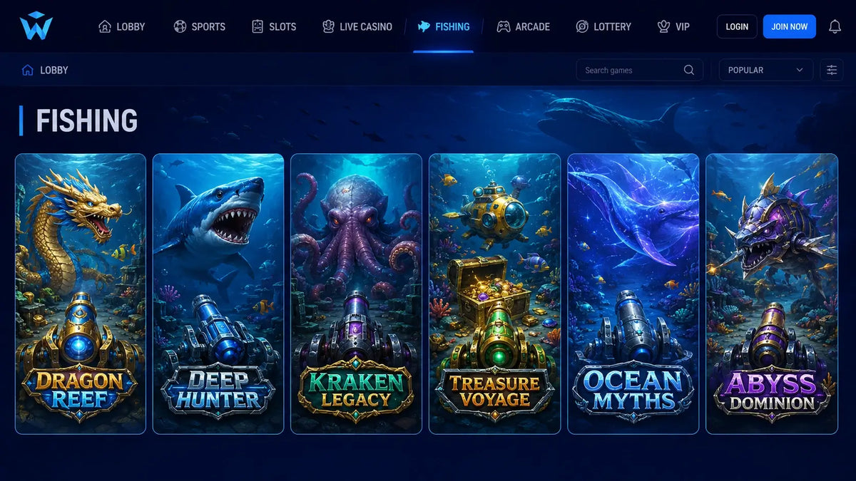 Winbox fishing arcade games